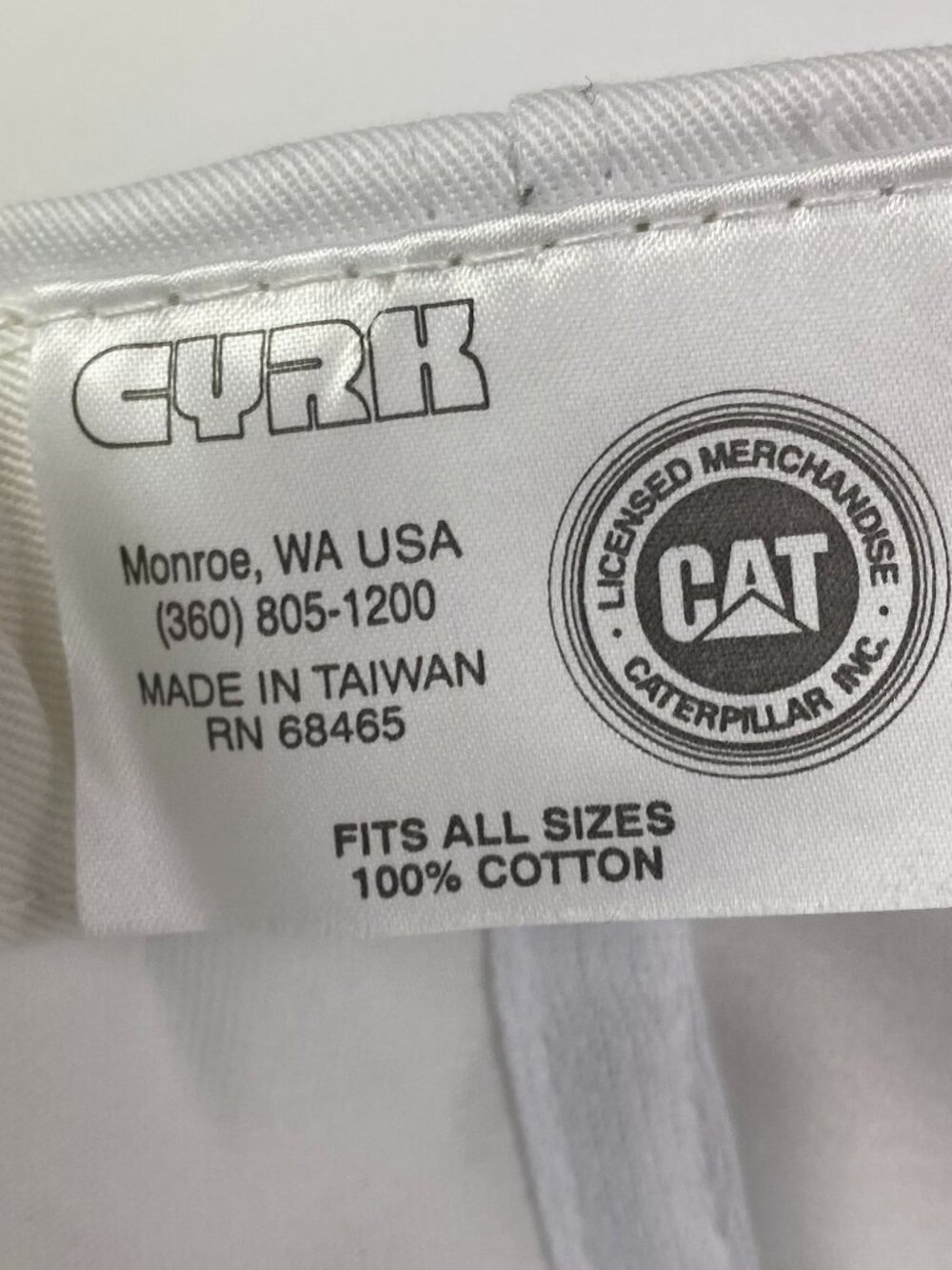 Caterpillar CAT Racing Snapback White - Picture 7 of 7